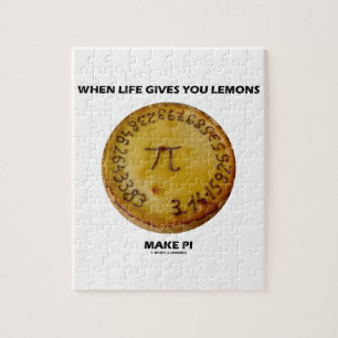 Als het leven je leemons laat maken Pi (Pie Humor) Legpuzzel