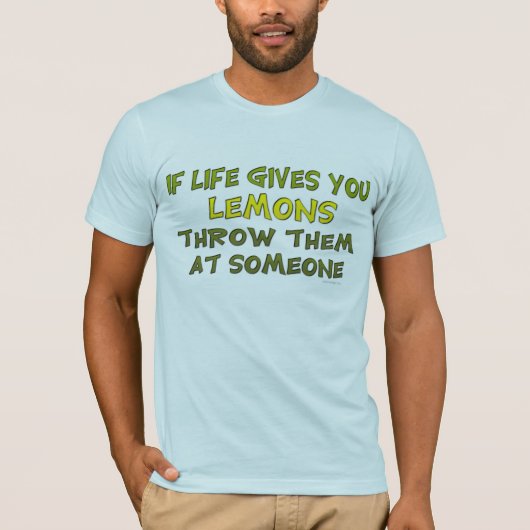 Als het leven je leemons T-shirt geeft (Voorkant)