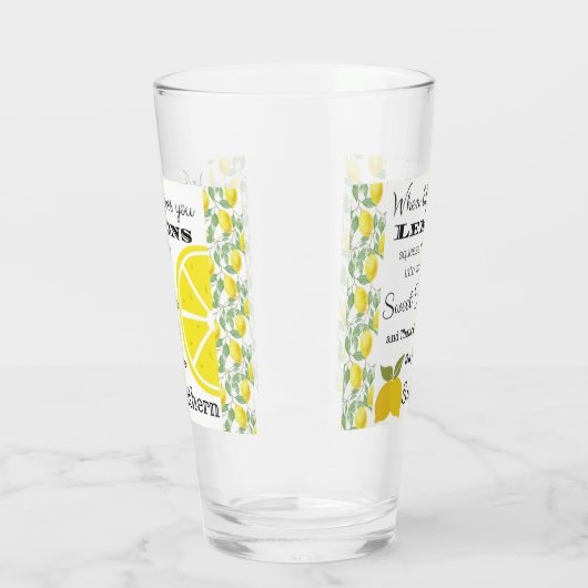 Als het leven je LEMONS Southern Humor geeft Glas (Links)