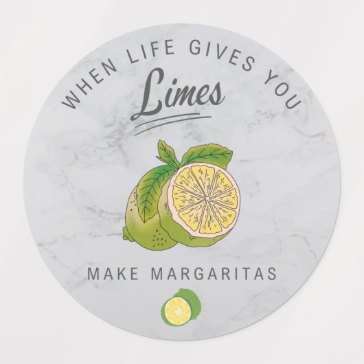 Als het leven je limoenen Drink labels geeft (Design 2)