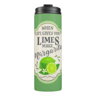 Als het leven je limoenen geeft thermosbeker
