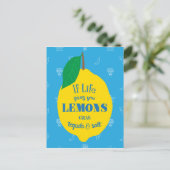 Als het leven je luiers geeft, pak dan Tequila en Briefkaart (Staand voorkant)