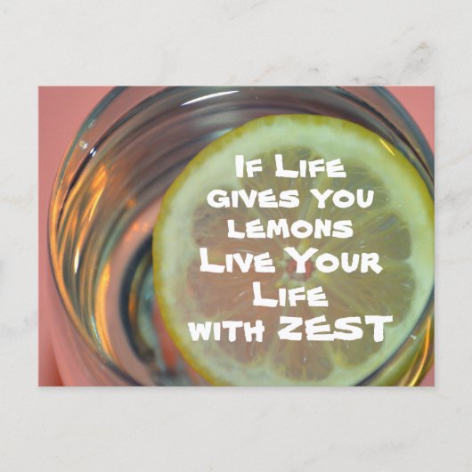 Als het leven je luiers je leven geeft met Zest Briefkaart (Voorkant)