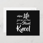 Als het leven je meer geeft dan je kunt staan briefkaart (Voorkant / Achterkant)