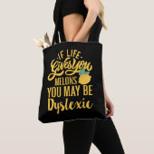 Als het leven je meloenen geeft, kan je dyslexisch tote bag (Dichtbij)