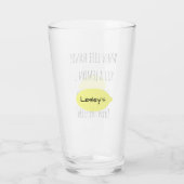 Als het leven je overhandigt... open je de gin. Ge Glas (Achterkant)