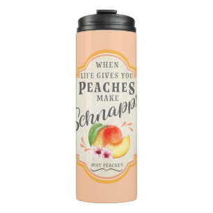 Als het leven je perziken geeft thermosbeker