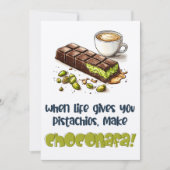 Als het leven je pistachenoten geeft, maak dan Cho Kaart (Voorkant)