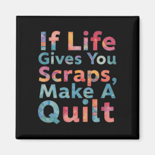 Als het leven je restjes geeft, maak dan een quilt magneet