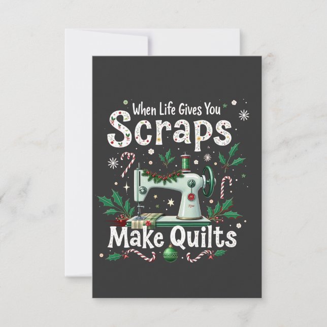 Als het leven je restjes geeft, maak dan quilts me (Voorkant)