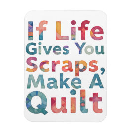 Als het leven je restjes geeft, maak een quilt qui magneet