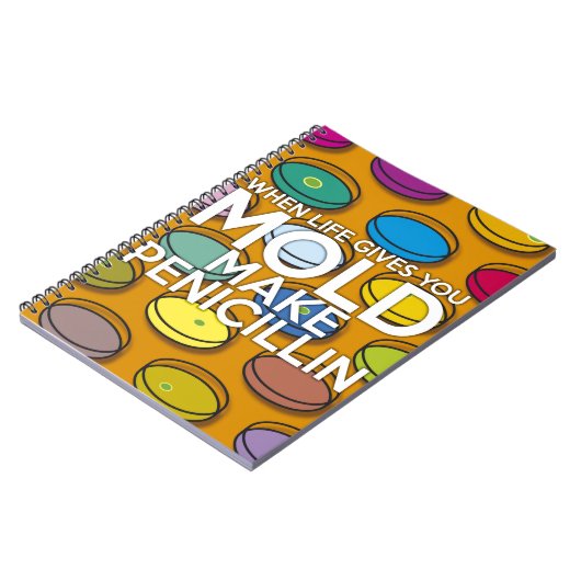 ALS HET LEVEN JE SCHIMMEL GEEFT, MAak PENICILLINE Notitieboek (Linkerzijde)