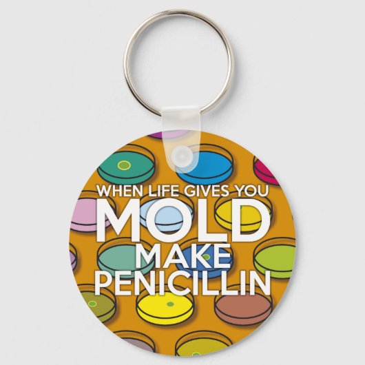 ALS HET LEVEN JE SCHIMMEL GEEFT, MAK DAN PENICILLI SLEUTELHANGER (Achterkant)