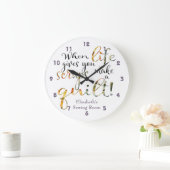 Als het leven je schraapt, maak je een watje grote klok (Huis)