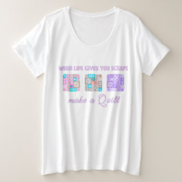 Als het leven je vodden geeft, maak dan een quilt grote maat t-shirt