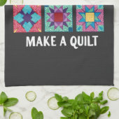 Als het leven je vodden geeft, maak dan een quilt  theedoek (Gevouwen)