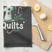 Als het leven je vodden geeft, maak dan kerstdeken theedoek (Quarter Fold)