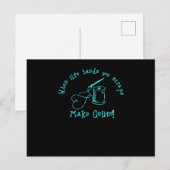Als het leven je vodden geeft, maak dan quilts briefkaart (Voorkant / Achterkant)