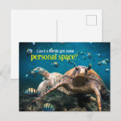 Als het leven moeilijk wordt, blijf dan gewoon zwe briefkaart (Voorkant / Achterkant)