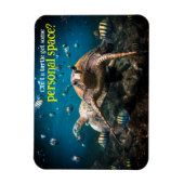 Als het leven moeilijk wordt, blijf dan zwemmen magneet (Verticaal)