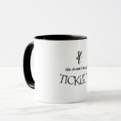Als het leven niet lacht, Kietel het Leuke Levensc Mok (Voorkant links)