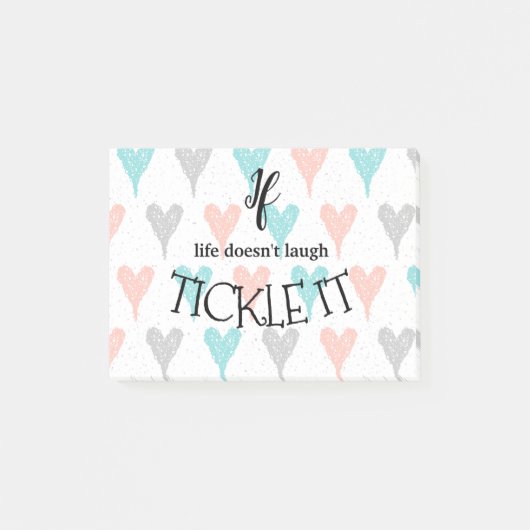 Als het leven niet lacht, Kietel het Leuke Levensc Post-it® Notes (Voorkant)