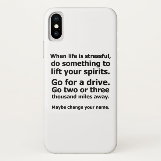Als het leven stressvol is Case-Mate iPhone case (Achterkant)