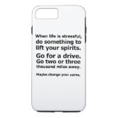 Als het leven stressvol is Case-Mate iPhone case (Achterkant)