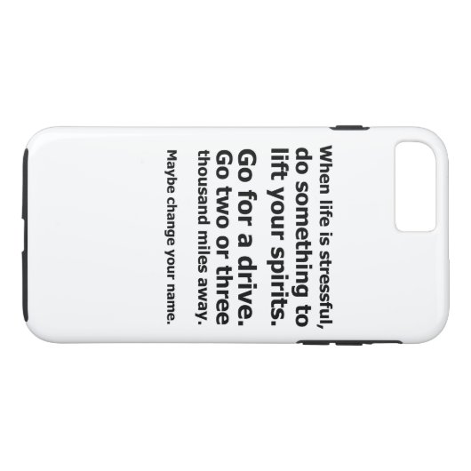 Als het leven stressvol is Case-Mate iPhone case (Achterkant (Horizontaal))