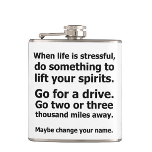Als het leven stressvol is heupfles