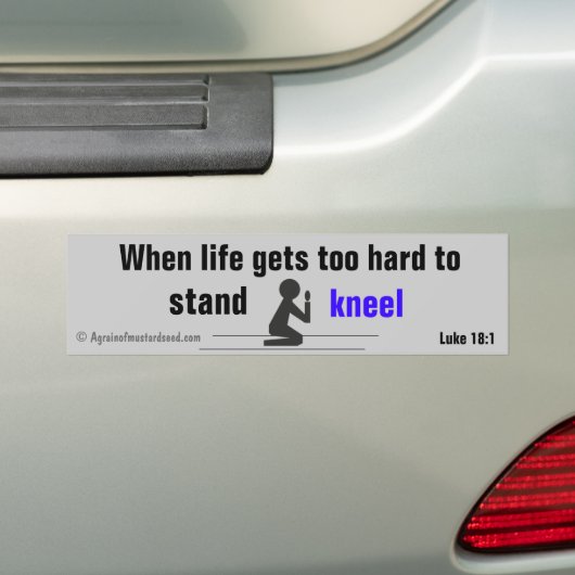 Als het leven te moeilijk wordt bumpersticker (Op auto)