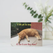 Als het leven te zwaar wordt bij een Inspirerend B Briefkaart (Staand voorkant)