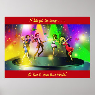 Als het leven te zwaar wordt Dansend Poster