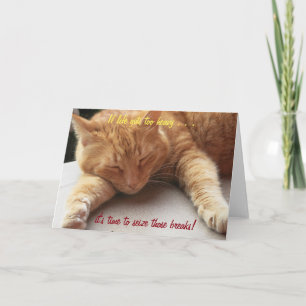 Als het leven te zwaar wordt Inspiratiekaart Kat 2 Kaart