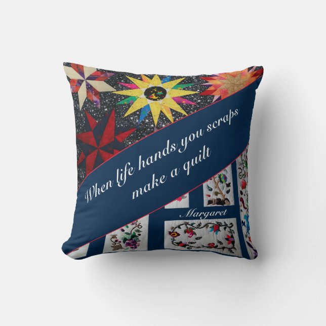 Als het leven zo'n beetje scheurt, maak je een wat kussen (Voorkant)