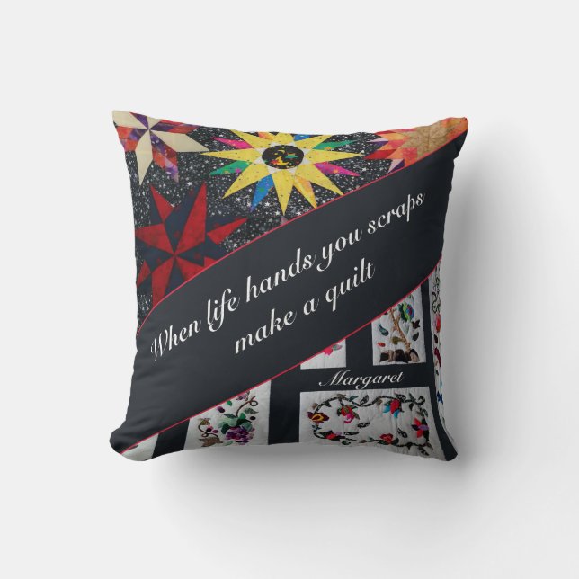 Als het leven zo'n beetje scheurt, maak je een wat kussen (Voorkant)