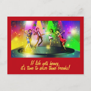 Als het leven zwaar Inspirerend Briefkaart wordt (