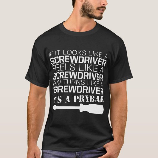 als het lijkt op een schroevendraaier elektrische t-shirt (Voorkant)