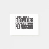 Als het makkelijker is om vergeving te vragen dan post-it® notes (Voorkant)