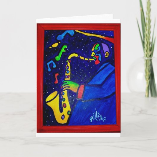 Als het Man van de Jazz door Piliero Kaart (Voorkant)