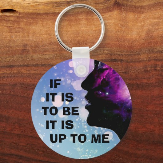 "Als het moet... is het aan mij" Sleutelhanger (Voorkant)