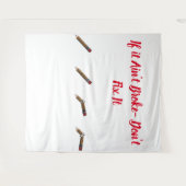 Als het niet de boomstammen breekt wandkleed (Voorkant (horizontaal))