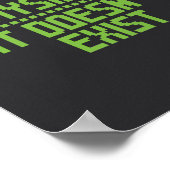 Als het niet fysiek is, bestaat het niet. poster (Hoek)