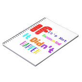 Als het niet gedocumenteerd is, gebeurde het niet notitieboek (Linkerzijde)