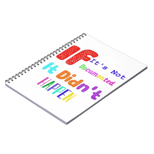 Als het niet gedocumenteerd is, gebeurde het niet notitieboek (Linkerzijde)