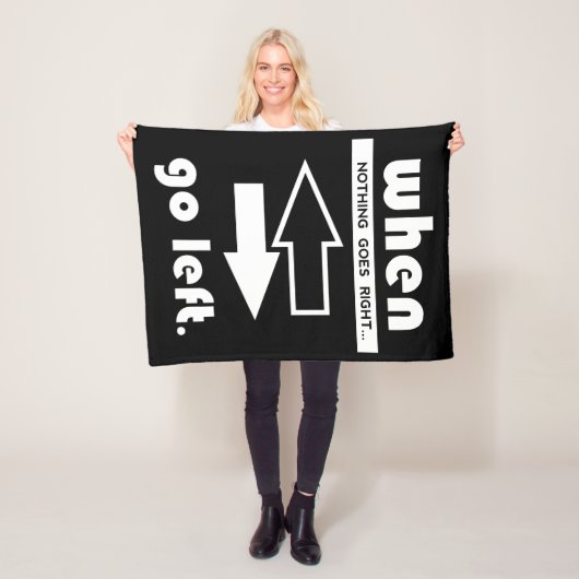 Als het niet goed gaat, gaat u naar links fleece deken (In situ)