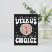 Als het niet je baarmoeder is, is het niet jouw ke briefkaart (Staand voorkant)