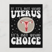 Als het niet je baarmoeder is, is het niet jouw ke briefkaart (Voorkant)