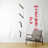 Als het niet kapot is Tapijt Wandkleed (In Situ (horizontaal))