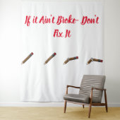 Als het niet kapot is Tapijt Wandkleed (In situ)